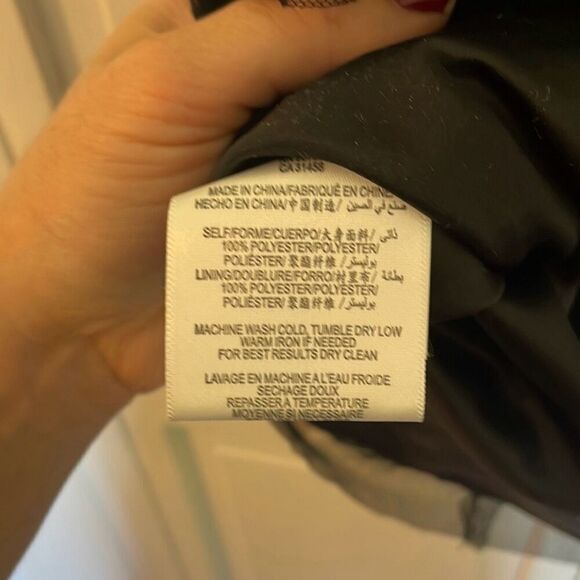 Max & Cleo black textured faux wrap dress  6 - Picture 6 of 12